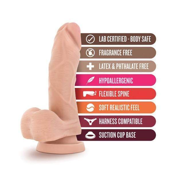 Blush Novelties - X5+ Cock w/Flexible Spine 5" (Beige) Realistic Dildo with suction cup (Non Vibration)