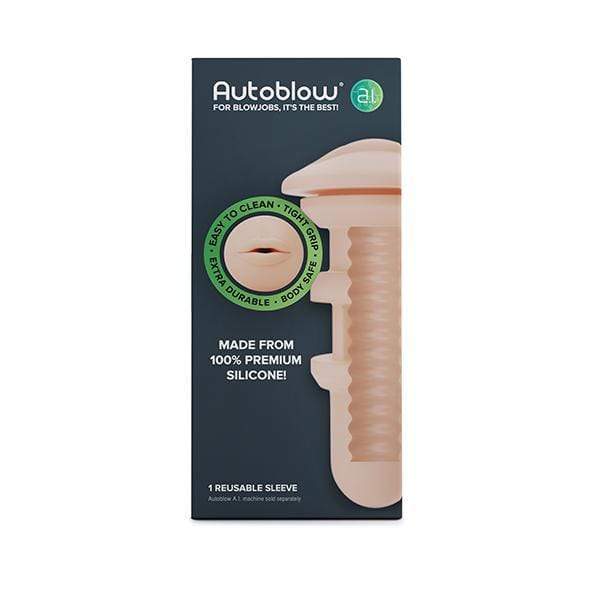Autoblow - A.I Silicone Mouth Sleeve (White) Masturbator (Hands Free) AC Powered 277006285 CherryAffairs
