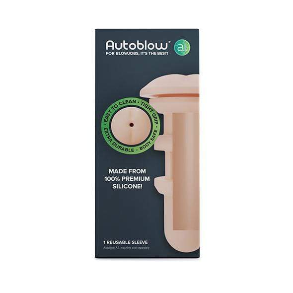 Autoblow - A.I Silicone Anus Sleeve (White) Masturbator (Hands Free) AC Powered 704751344955 CherryAffairs