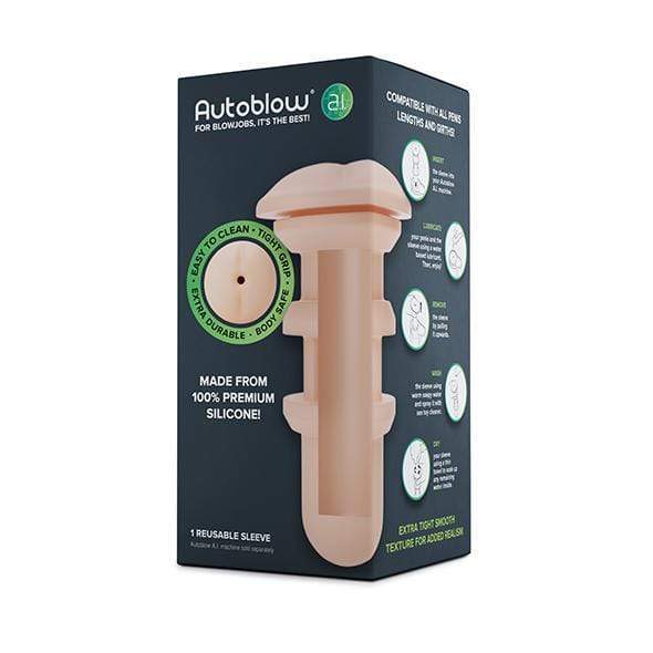 Autoblow - A.I Silicone Anus Sleeve (White) Masturbator (Hands Free) AC Powered Durio Asia