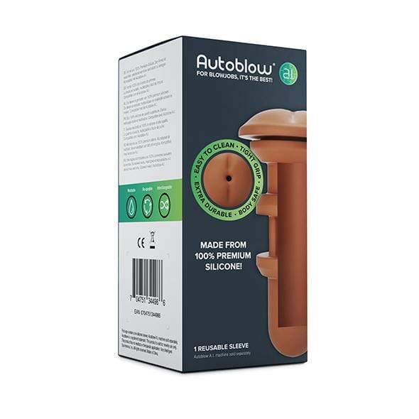 Autoblow - A.I Silicone Anus Sleeve (Brown) Masturbator (Hands Free) AC Powered 704751344986 CherryAffairs