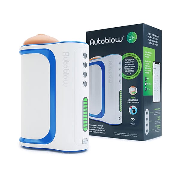Autoblow - A.I+ Machine Hands Free App-Controlled Masturbator (White) Masturbator (Hands Free) AC Powered 704751345808 CherryAffairs