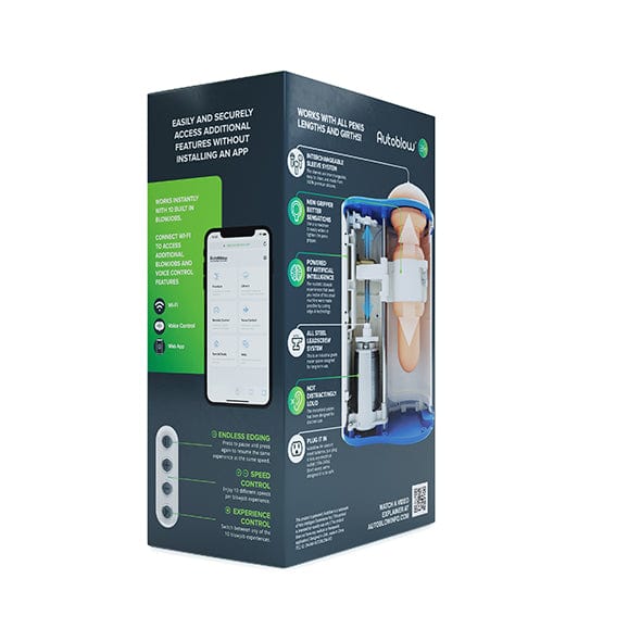 Autoblow - A.I+ Machine Hands Free App-Controlled Masturbator (White) Masturbator (Hands Free) AC Powered 704751345808 CherryAffairs