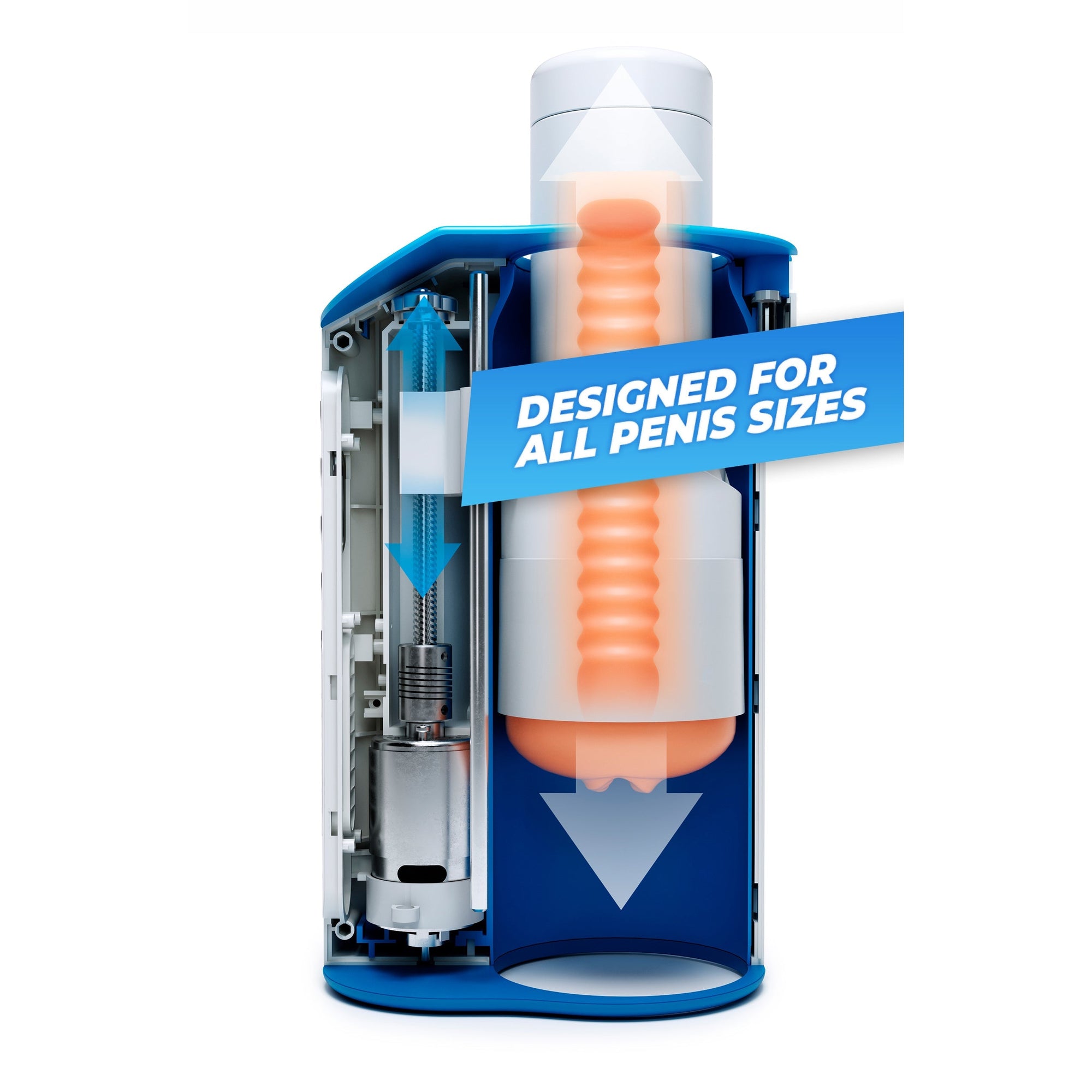 Autoblow - AI Ultra Machine Hands Free Masturbator (White) - White - Masturbator (Hands Free) AC Powered