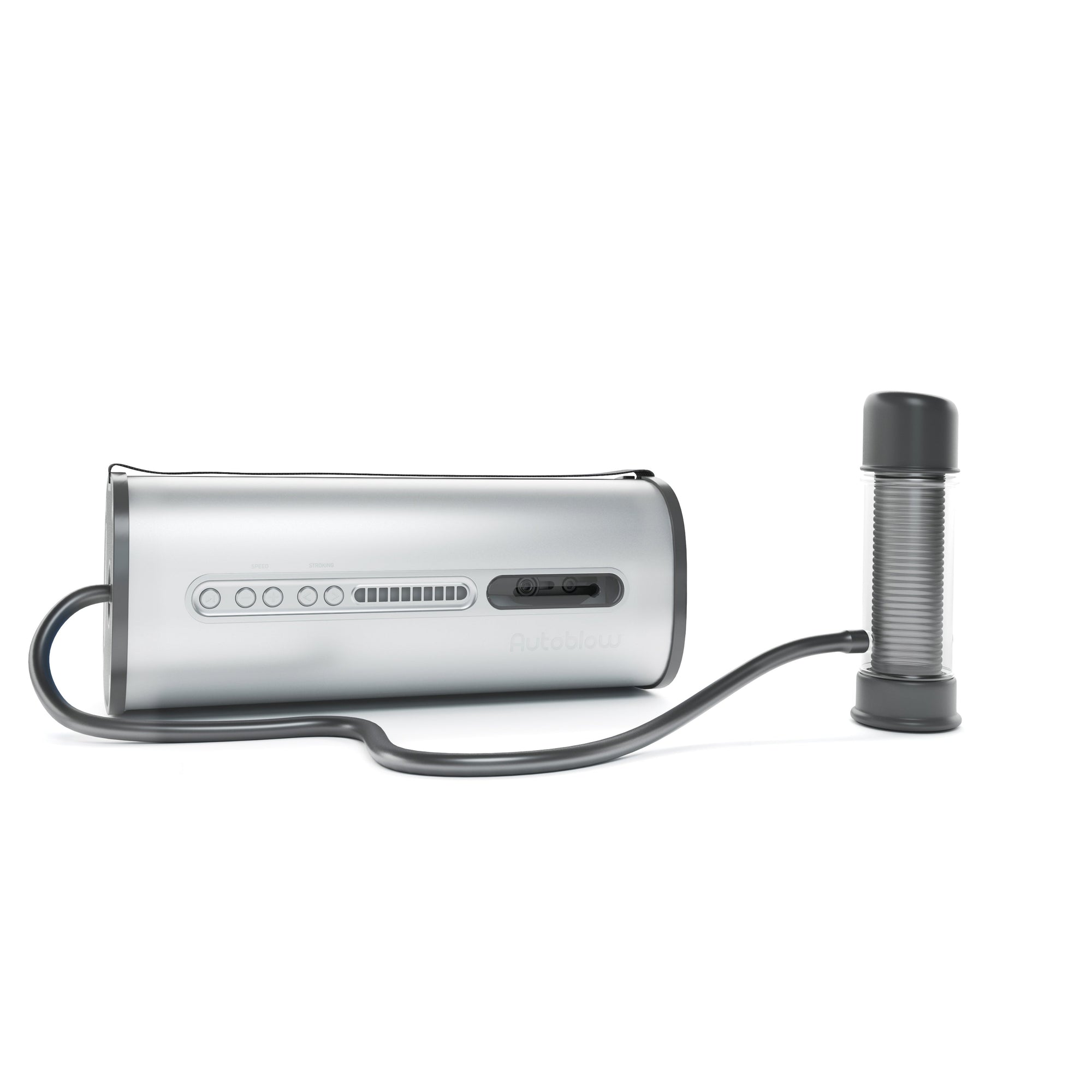 Autoblow - Vacuglide by Autoblow: Suction-Aided Milking Machine (Silver) - Silver - Masturbator (Hands Free) AC Powered