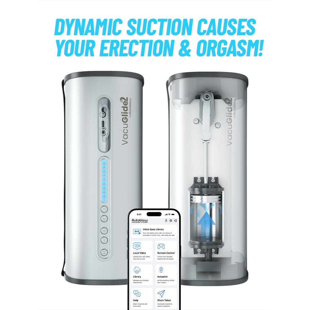 Autoblow - Vacuglide 2 by Autoblow: Suction-Aided Milking Machine (Silver)