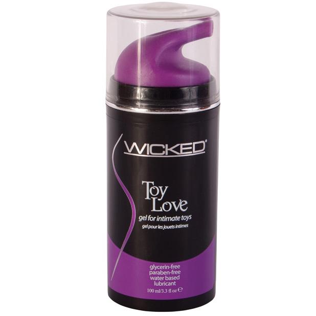 Wicked - Toy Love Waterbased Lubricant 3.3 oz (Lube) - Black - Lube (Water Based)