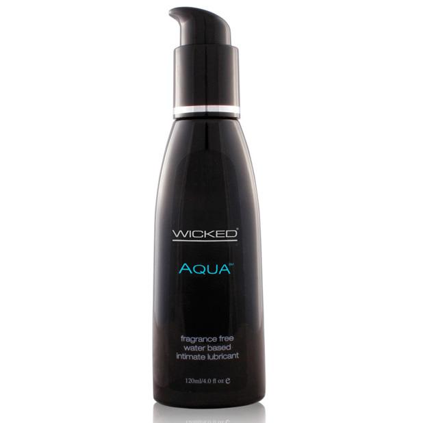 Wicked - Aqua Waterbased Lubricant 4 oz (Lube) - Black - Lube (Water Based)