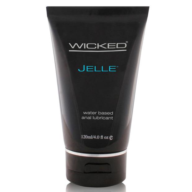 Wicked - Jelle Waterbased Anal Lubricant 4 oz (Lube) - Black - Lube (Water Based)