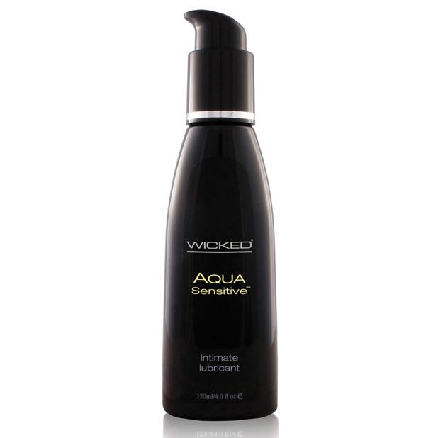 Wicked - Aqua Sensitive Hypoallergenic Waterbased Lubricant (Lube) - Black - Lube (Water Based)