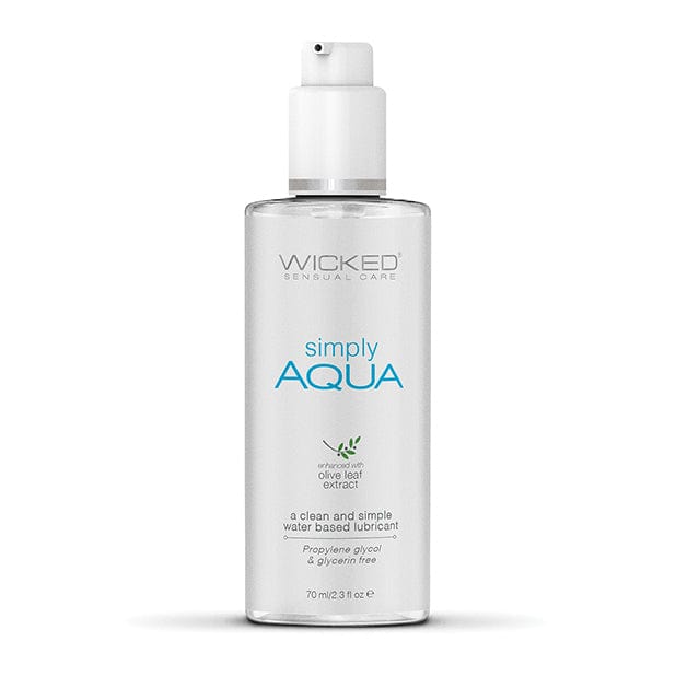 Wicked - Sensual Care Simply Aqua Water Based Lubricant 2.3 oz Lube (Water Based) 713079911022 CherryAffairs