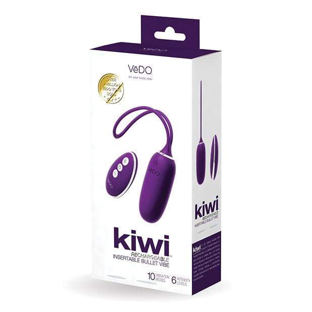 VeDO - Kiwi Remote Control Rechargeable Egg Vibrator (Deep Purple) Wireless Remote Control Egg (Vibration) Rechargeable 716053727572 CherryAffairs