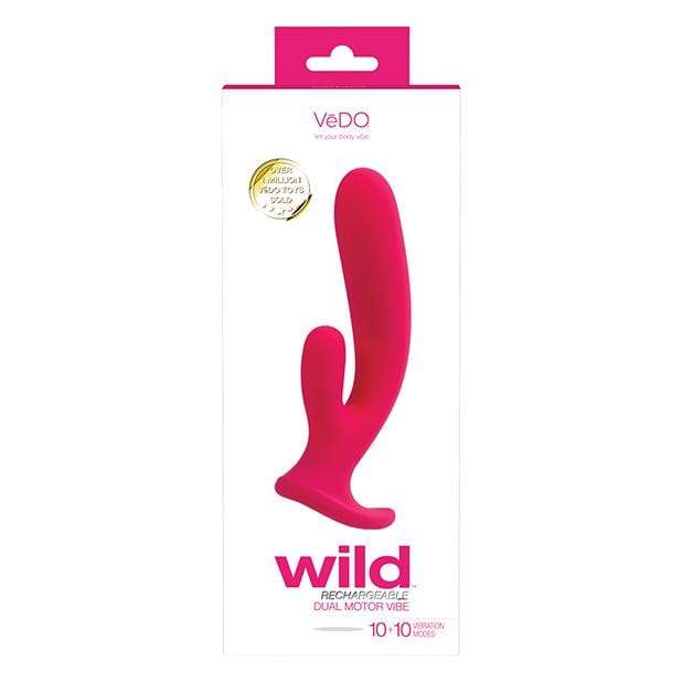 VeDO - Wild Rechargeable Dual Rabbit Vibrator (Pink) Rabbit Dildo (Vibration) Rechargeable 716053727749 CherryAffairs