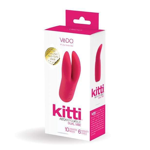 VeDO - Kitti Rechargeable Dual Clit Massager (Foxy Pink) Clit Massager (Vibration) Rechargeable 716053727770 CherryAffairs