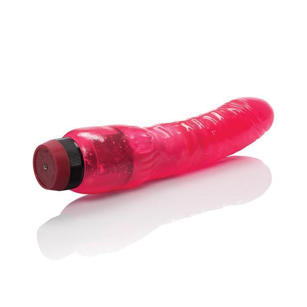 California Exotics - Hot Pinks Long John Vibrating Dildo 8" (Pink) Non Realistic Dildo w/o suction cup (Vibration) Non Rechargeable Singapore