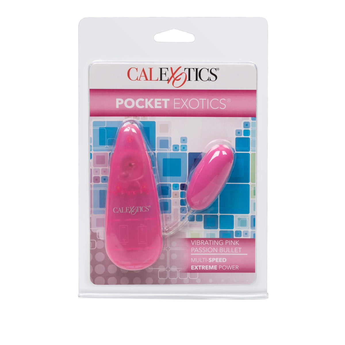 California Exotics - Pocket Exotics Vibrating Pink Passion Bullet Vibrator (Pink) Wired Remote Control Egg (Vibration) Non Rechargeable 716770003980 CherryAffairs
