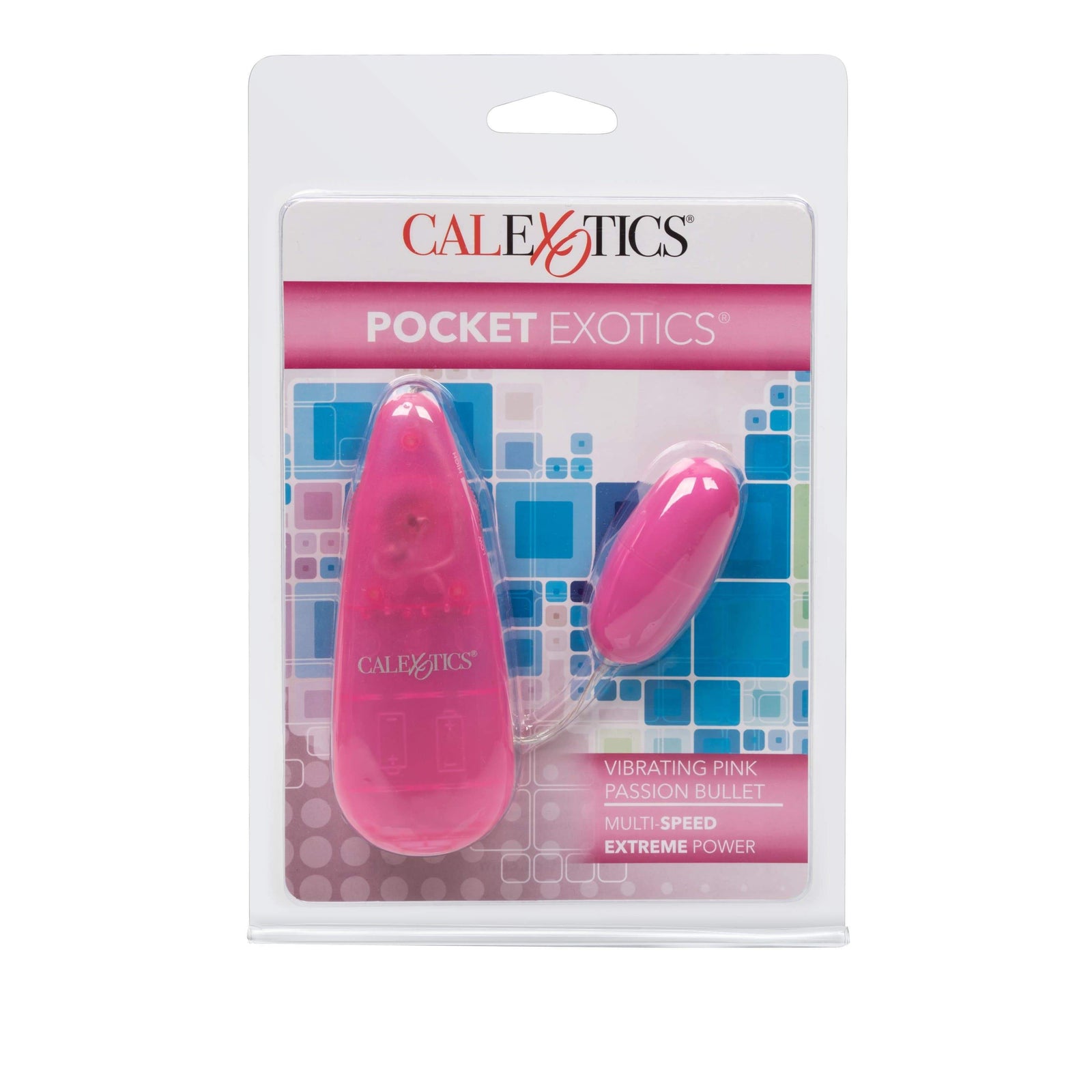 California Exotics - Pocket Exotics Vibrating Pink Passion Bullet Vibrator (Pink) Wired Remote Control Egg (Vibration) Non Rechargeable 716770003980 CherryAffairs