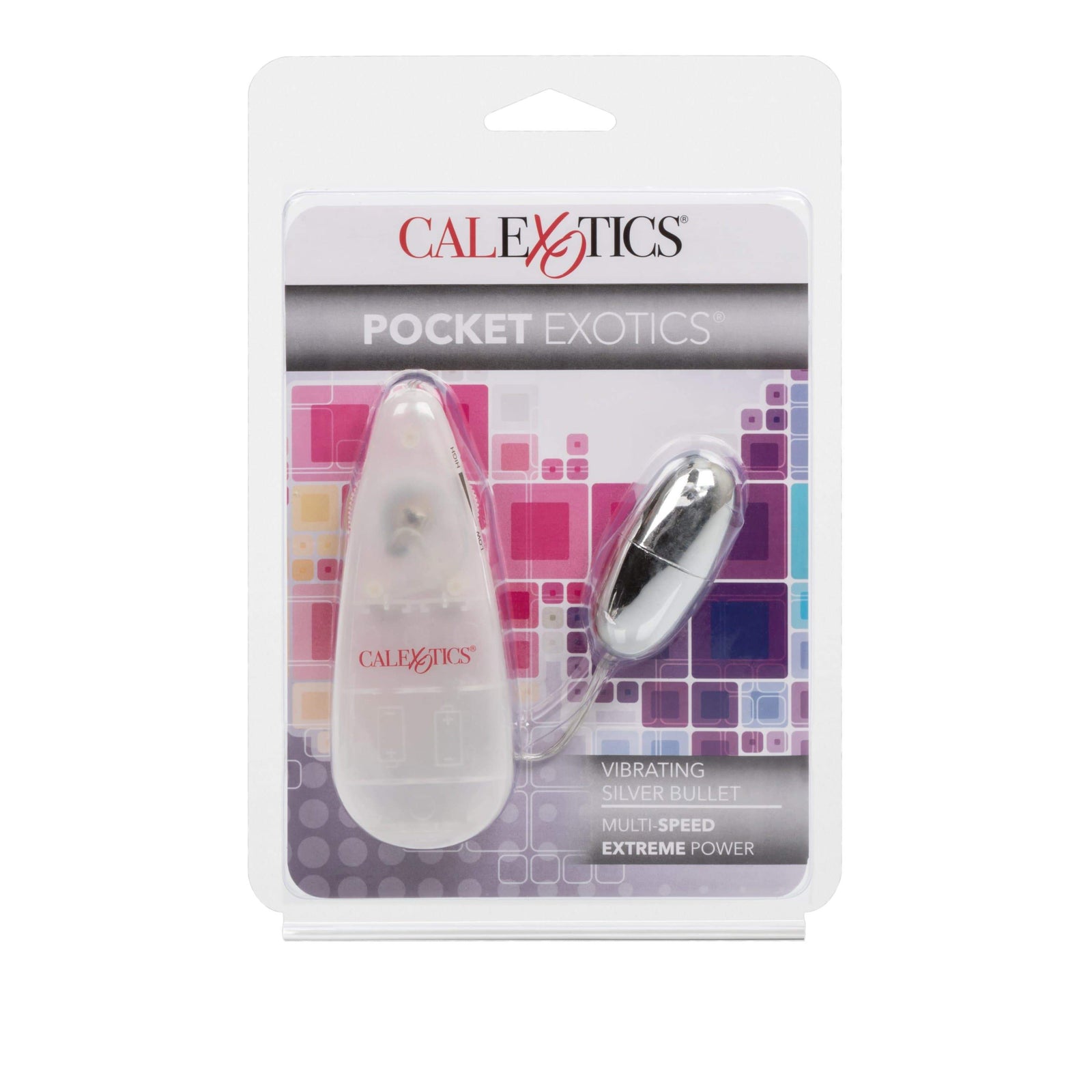 California Exotics - Pocket Exotics Vibrating Silver Bullet with Remote (SIlver) Wired Remote Control Egg (Vibration) Non Rechargeable 716770004024 CherryAffairs