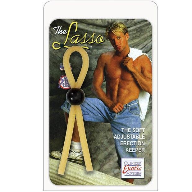 California Exotics - The Lasso Erection Keeper (Yellow) Rubber Cock Ring (Non Vibration) Durio Asia