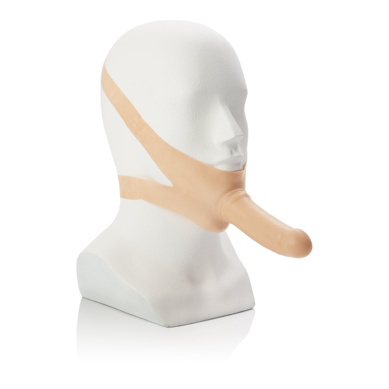 California Exotics - The Accommodator Latex Dong Penetrator (Beige) Realistic Gay Dildo w/o suction cup (Non Vibration) Singapore