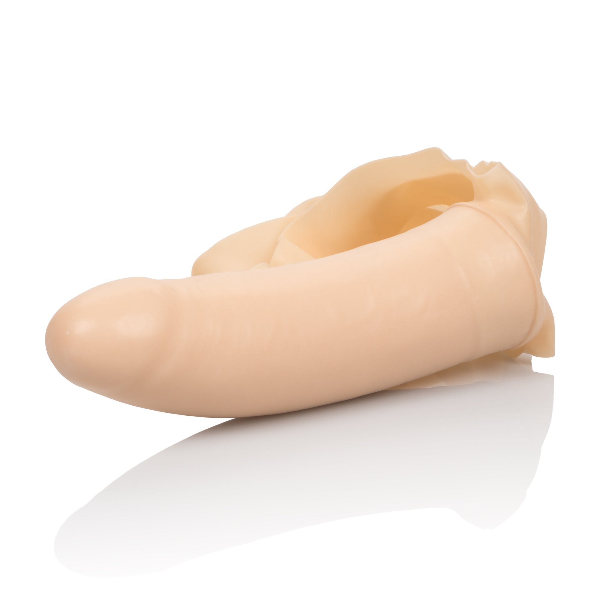 California Exotics - The Accommodator Latex Dong Penetrator (Beige) Realistic Gay Dildo w/o suction cup (Non Vibration) Singapore
