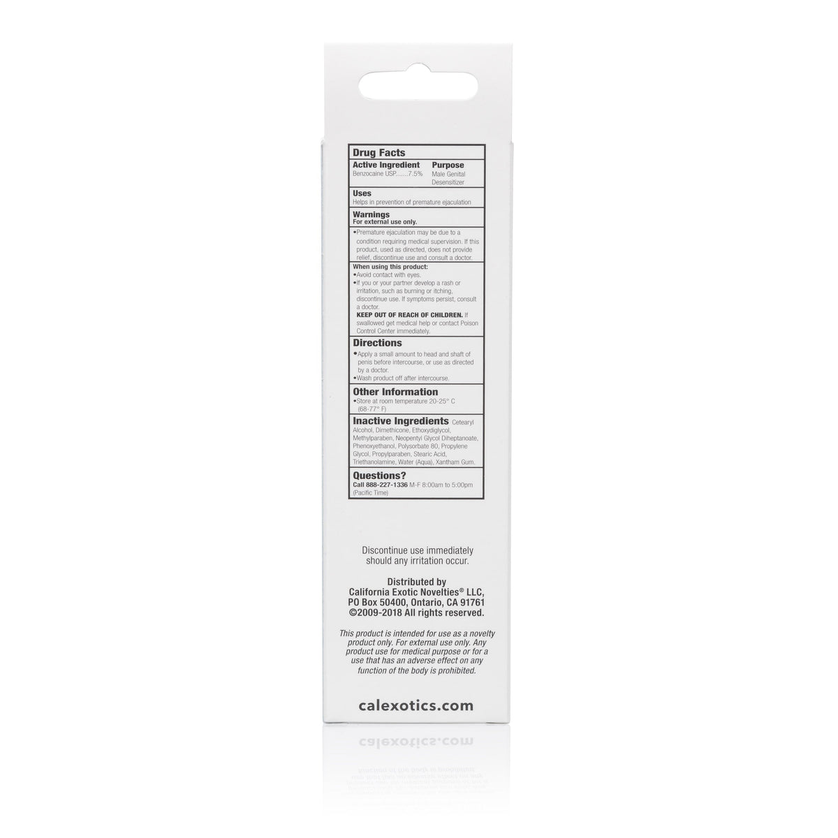 California Exotics - Sta Hard Male Genital Desensitizer Delay Cream (White) Delayer Singapore