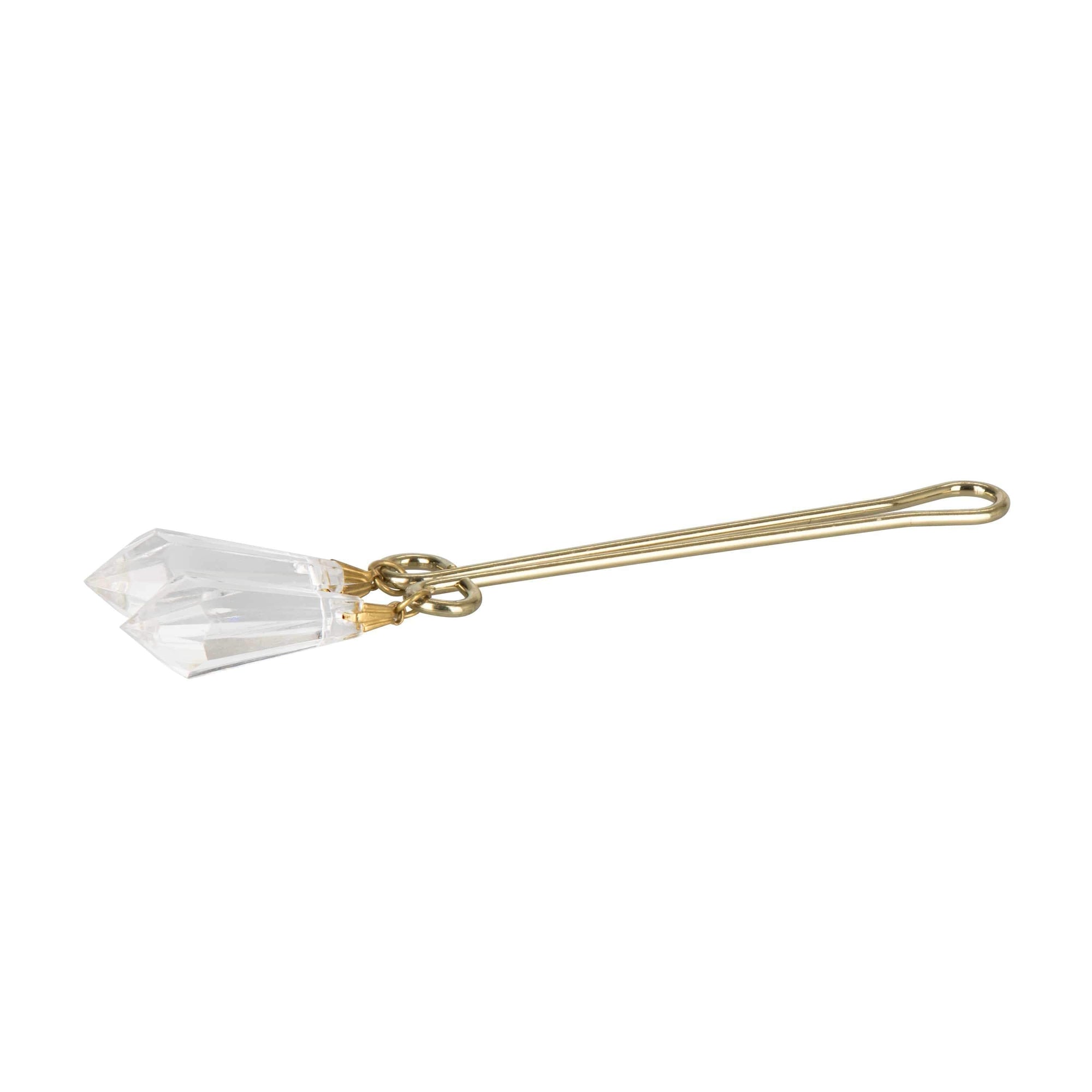 California Exotics - Intimate Play Crystal Clitoral Jewelry Clamp (Gold) Clitoral Clamps 716770009401 CherryAffairs