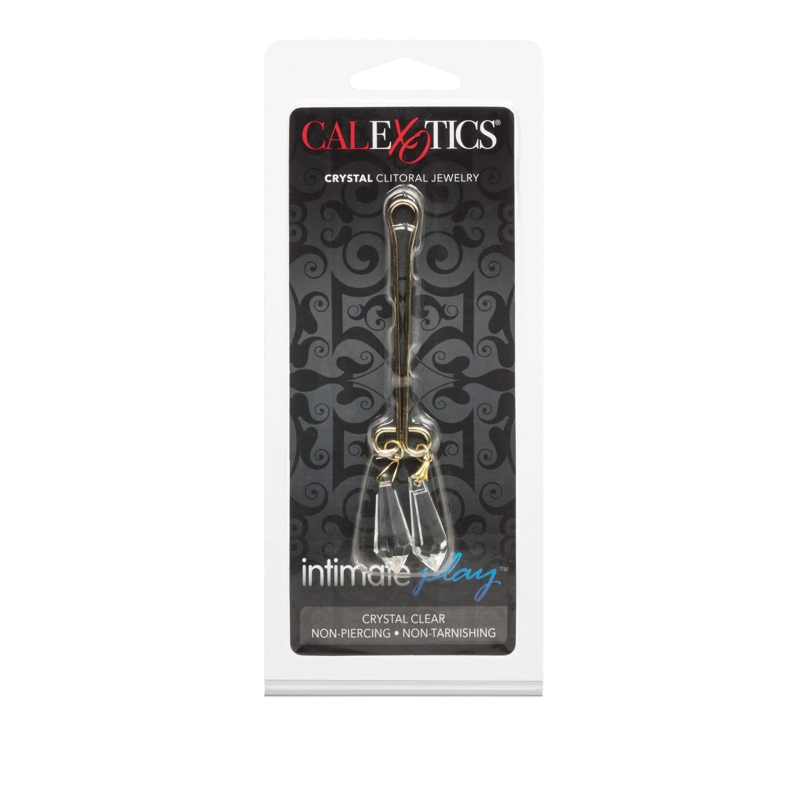 California Exotics - Intimate Play Crystal Clitoral Jewelry Clamp (Gold) Clitoral Clamps 716770009401 CherryAffairs