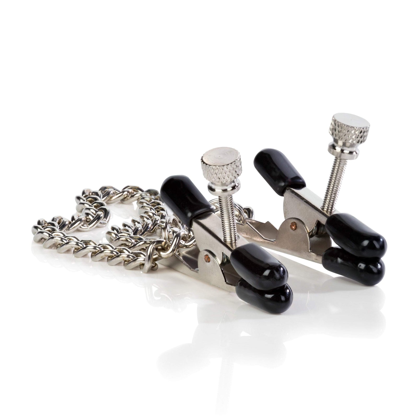 California Exotics - Nipple Play Bull Nose Nipple Clamps (Silver) Nipple Clamps (Non Vibration) Durio Asia