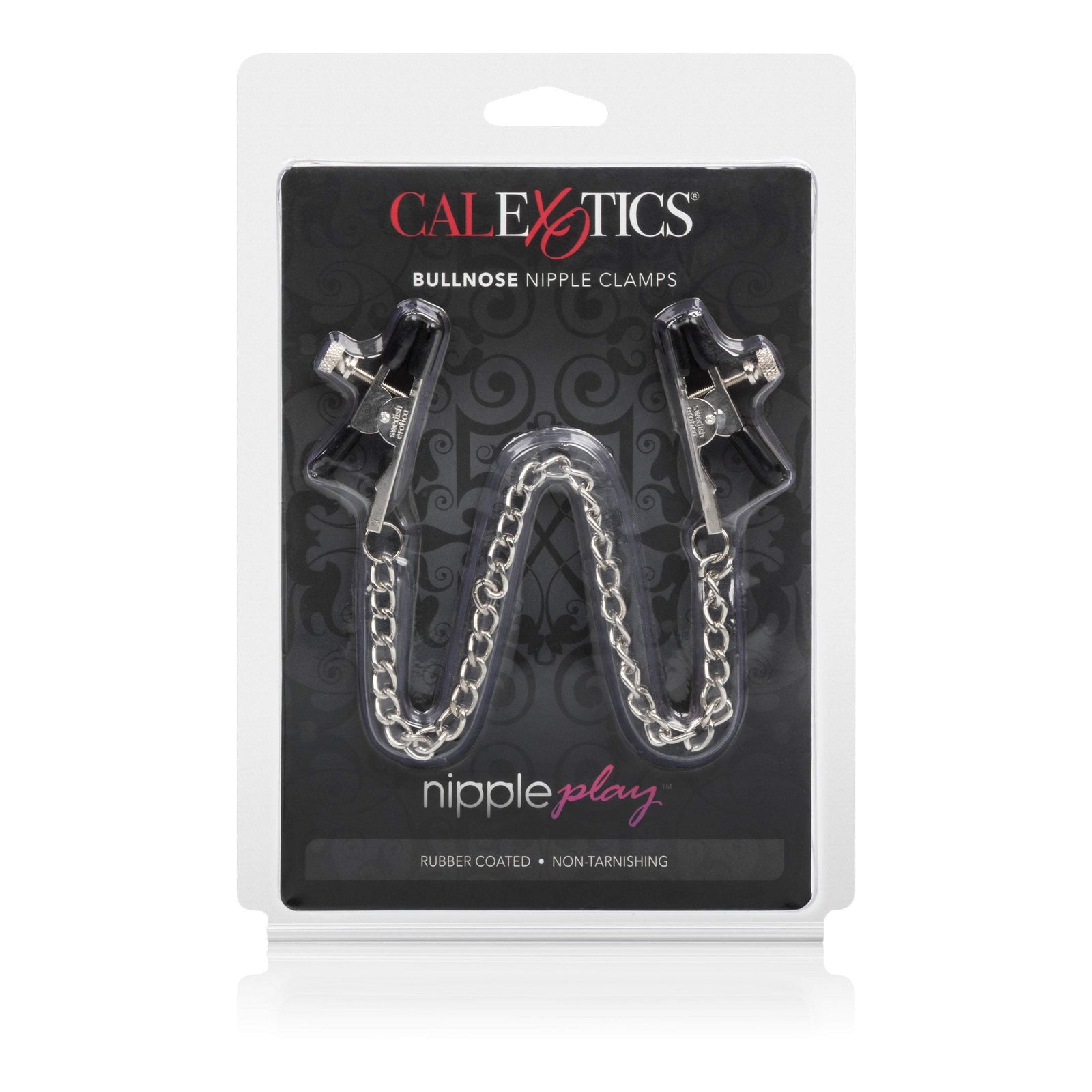 California Exotics - Nipple Play Bull Nose Nipple Clamps (Silver) Nipple Clamps (Non Vibration)