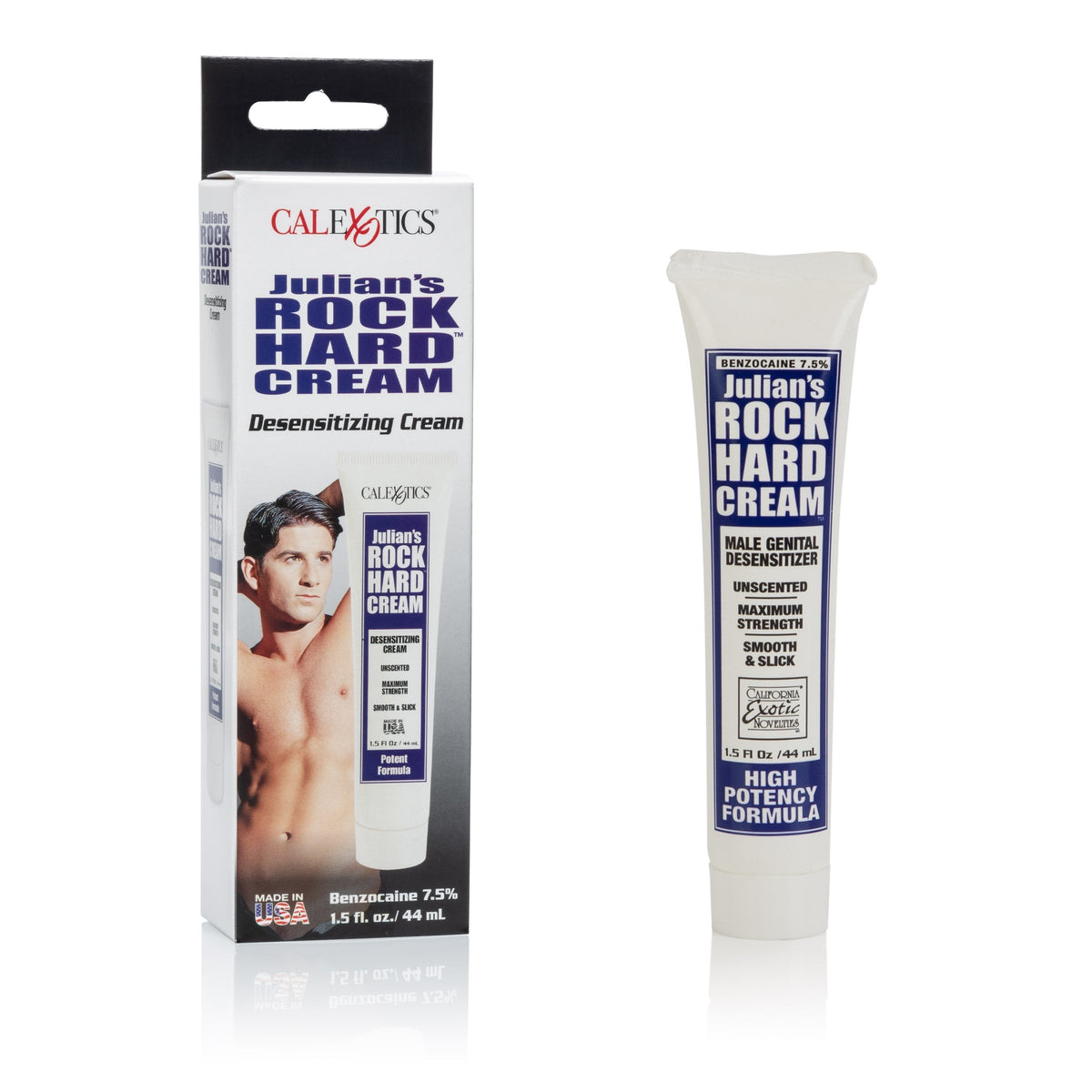 California Exotics - Julian&#39;s Rock Hard Desensitizing Delay Cream (White) Delayer Durio Asia