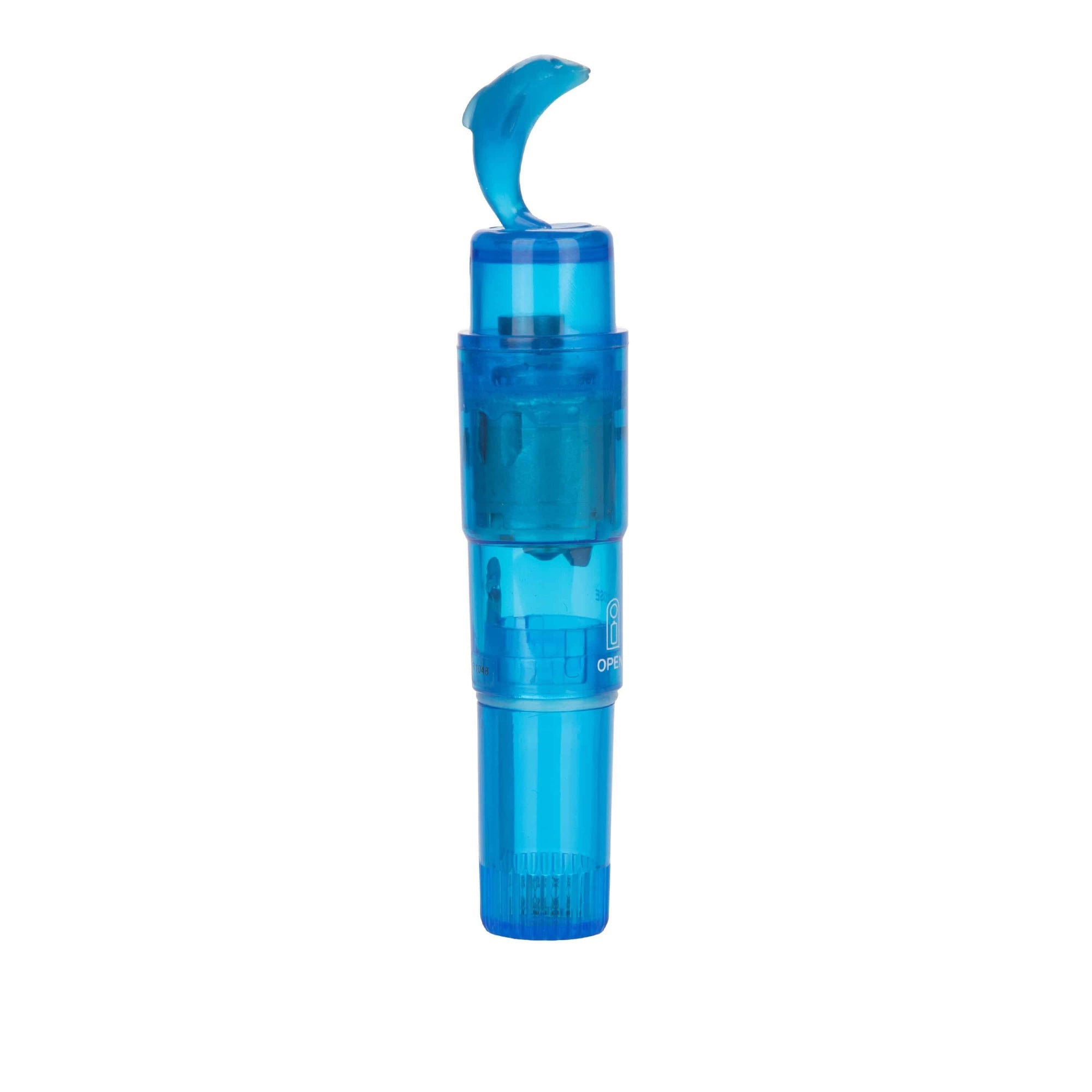 California Exotics - Waterproof Vibro Dolphin Clit Massager (Blue) Clit Massager (Vibration) Non Rechargeable 716770016638 CherryAffairs