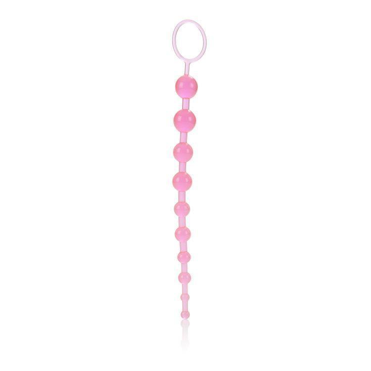 California Exotics - X-10 Beads (Pink) Anal Beads (Non Vibration) - CherryAffairs Singapore