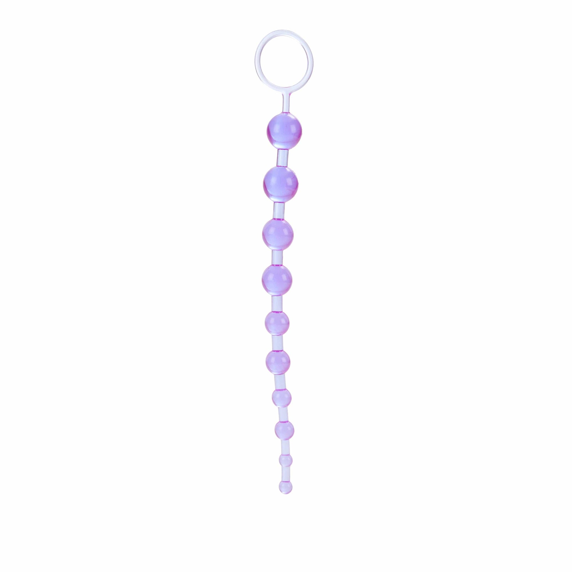California Exotics - X 10 Beads Vibrating Anal Beads (Purple) Anal Beads (Non Vibration) 620084083 CherryAffairs