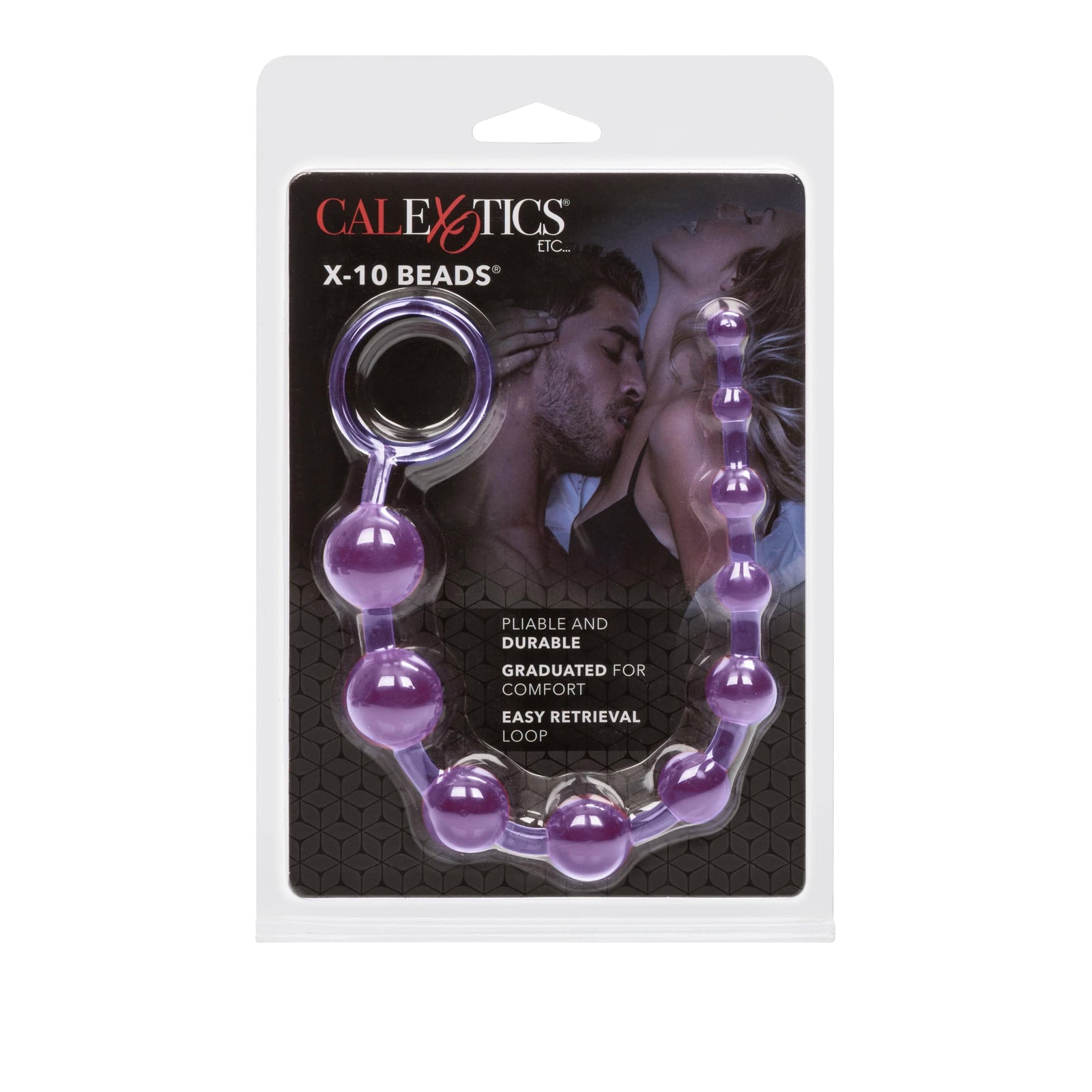 California Exotics - X 10 Beads Vibrating Anal Beads (Purple) Anal Beads (Non Vibration) 620084083 CherryAffairs
