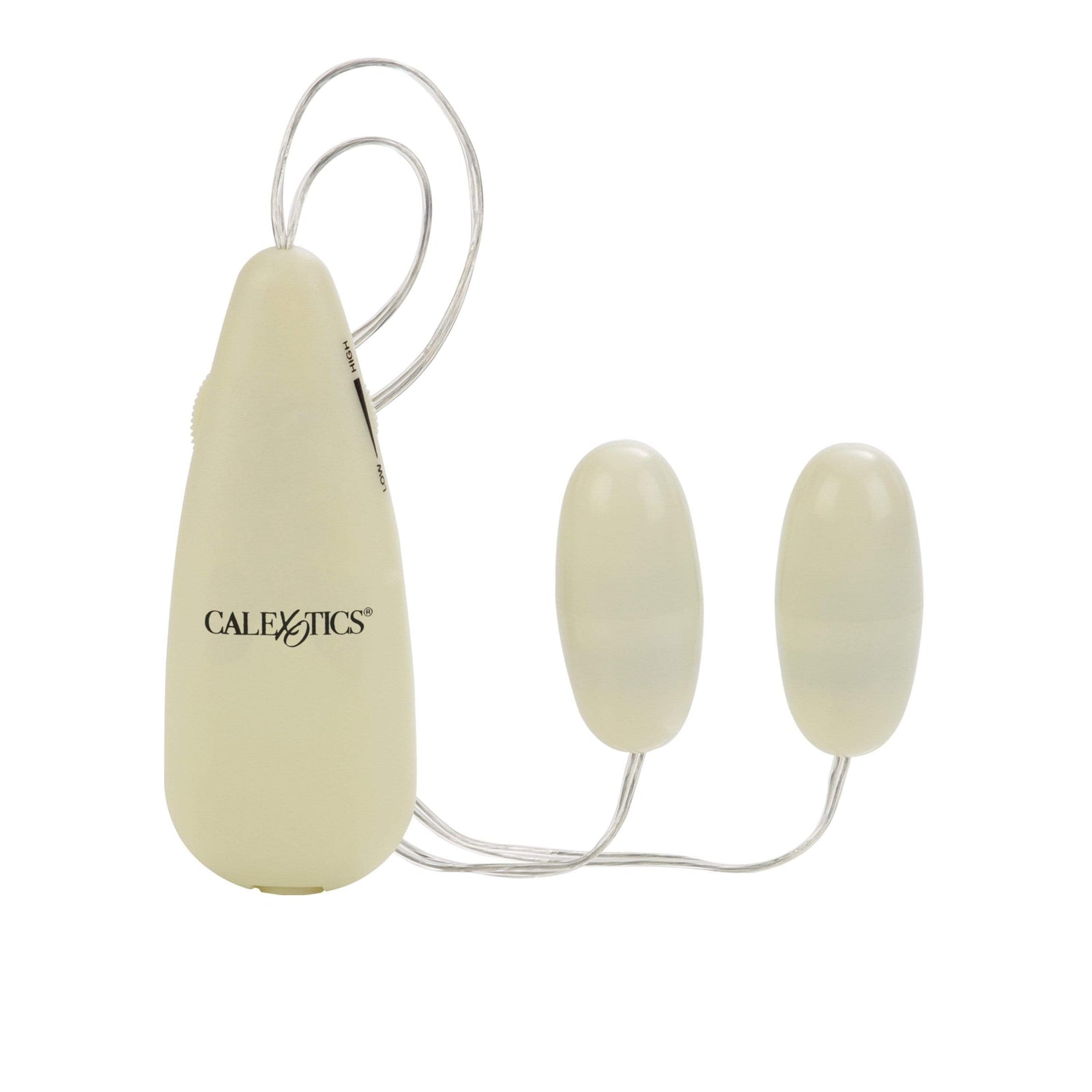 California Exotics - Pocket Exotics Glow In The Dark Double Bullets Vibrator (Green) Wired Remote Control Egg (Vibration) Non Rechargeable 716770018090 CherryAffairs