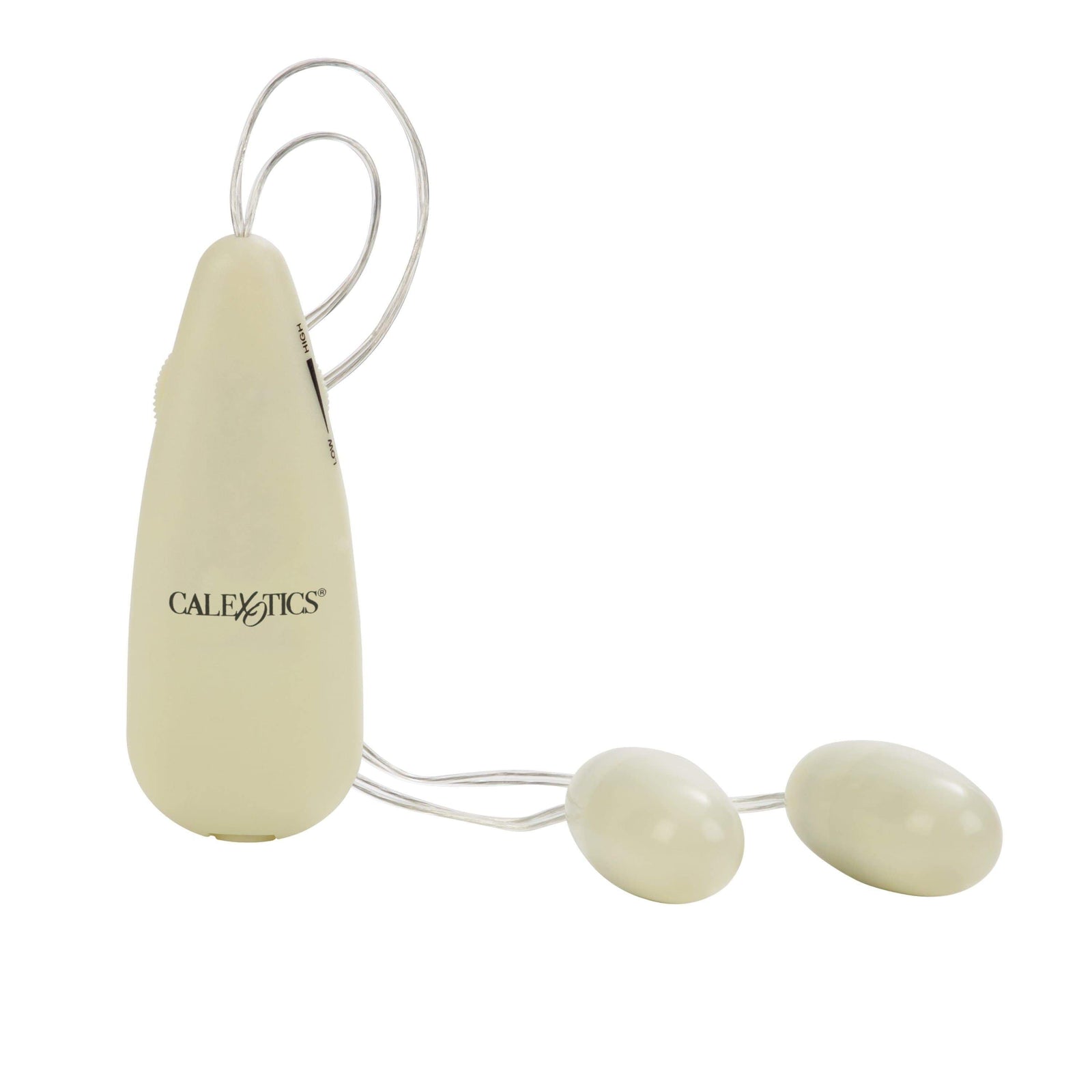 California Exotics - Pocket Exotics Glow In The Dark Double Bullets Vibrator (Green) Wired Remote Control Egg (Vibration) Non Rechargeable 716770018090 CherryAffairs