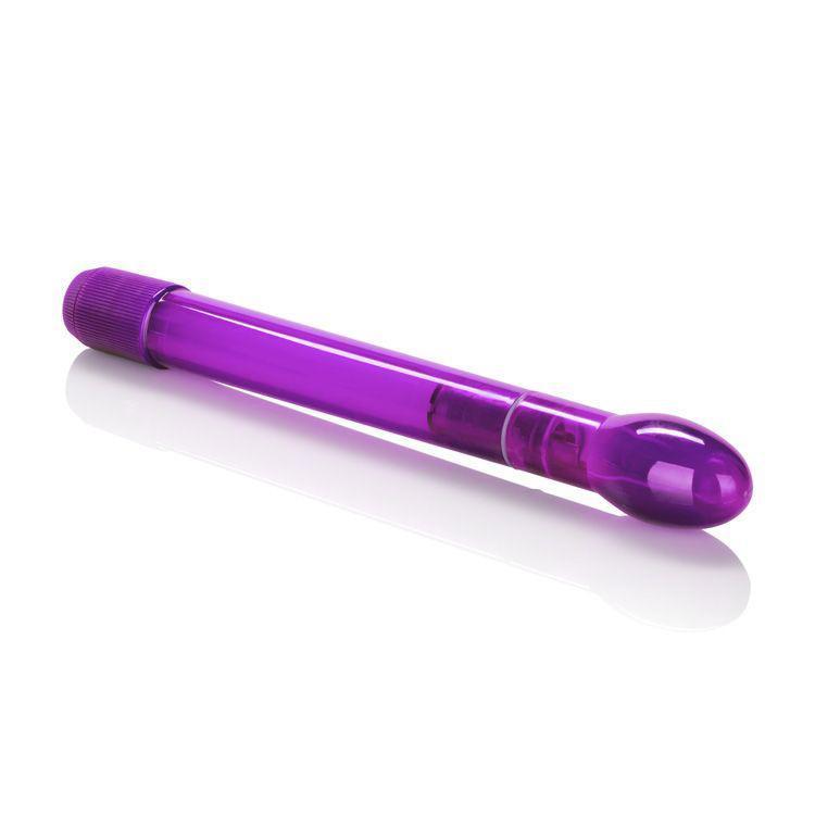 California Exotics - Slender Tulip Wand Slimline Vibrator (Purple) Non Realistic Dildo w/o suction cup (Vibration) Non Rechargeable Singapore