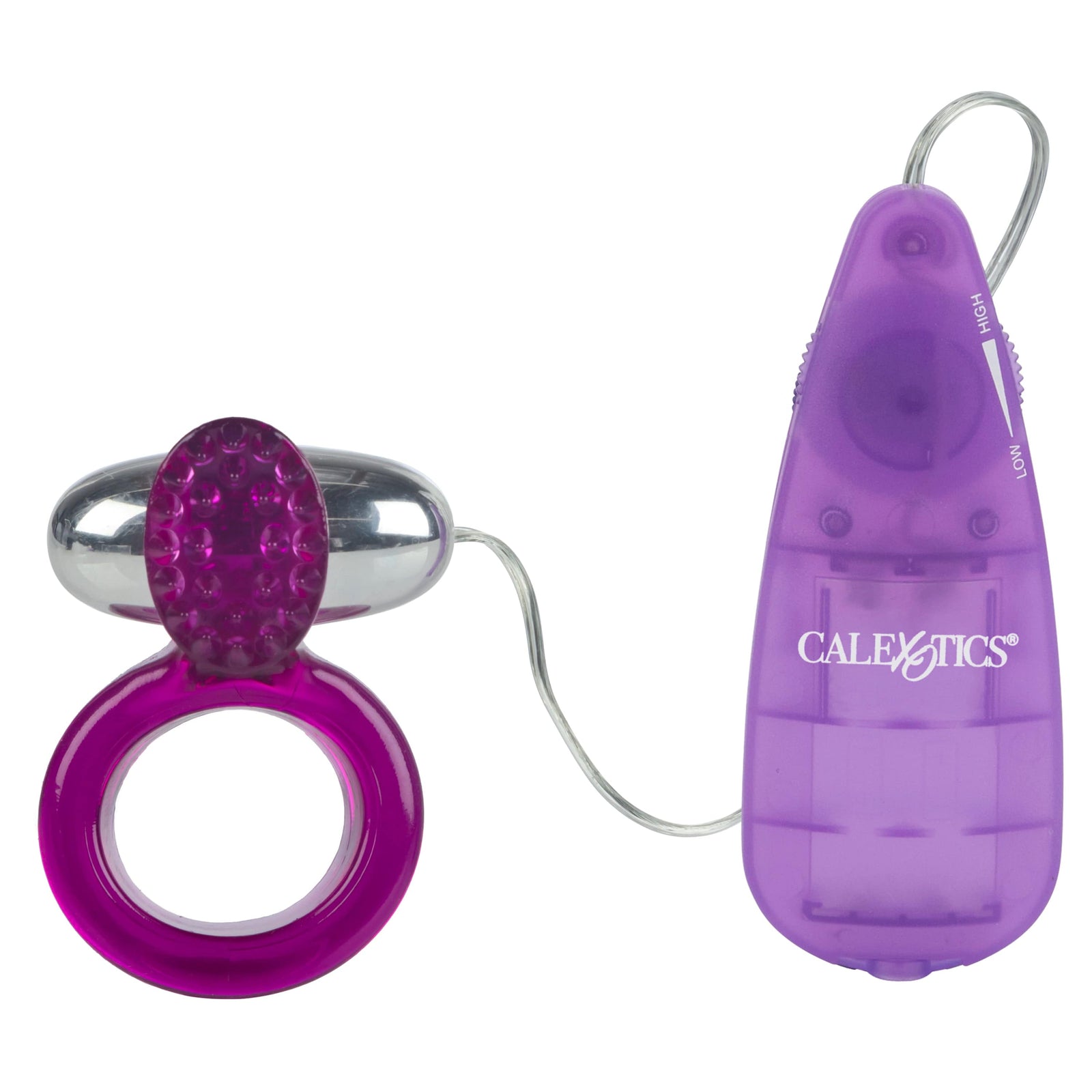 California Exotics - Ring Of Passion Remote Control Cock Ring (Purple) Remote Control Cock Ring (Vibration) Non Rechargeable 620081845 CherryAffairs