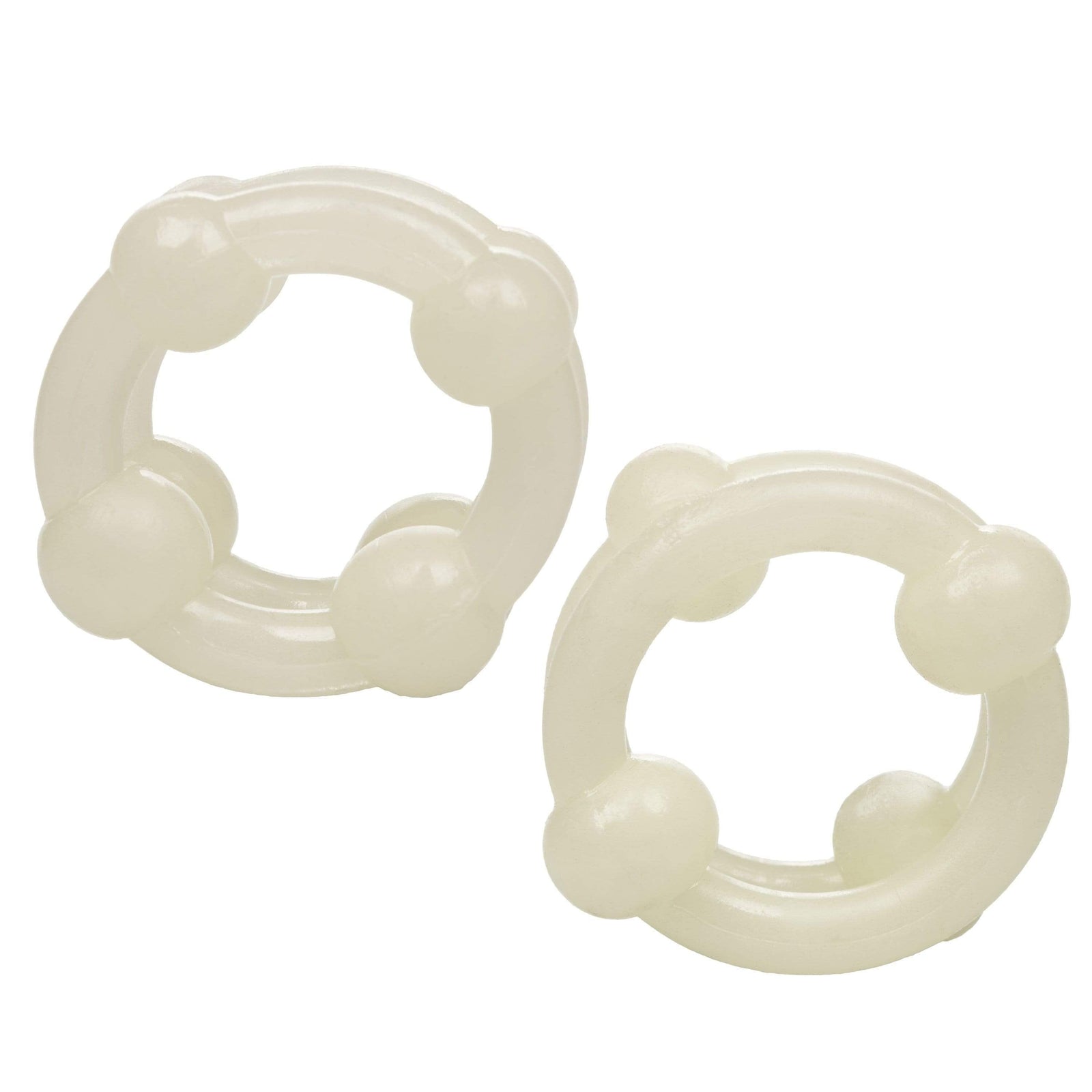 California Exotics - Island Rings Double Stacker Cock Ring (White) Cock Ring (Non Vibration) 716770022783 CherryAffairs