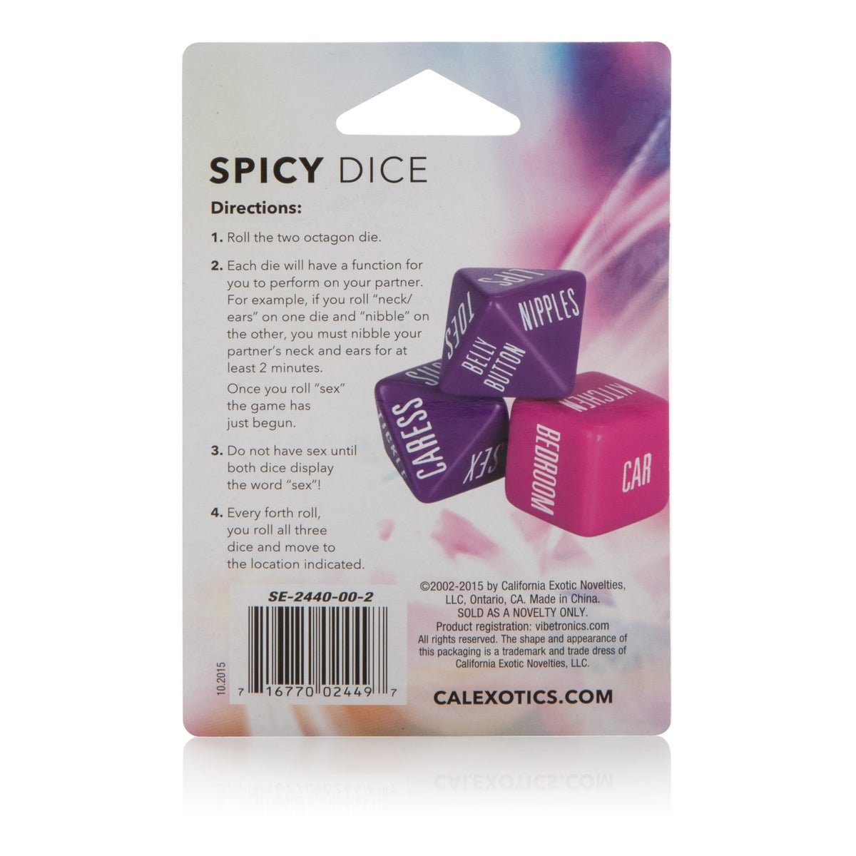 California Exotics - Spicy Dice (Multi Colour) Games Singapore