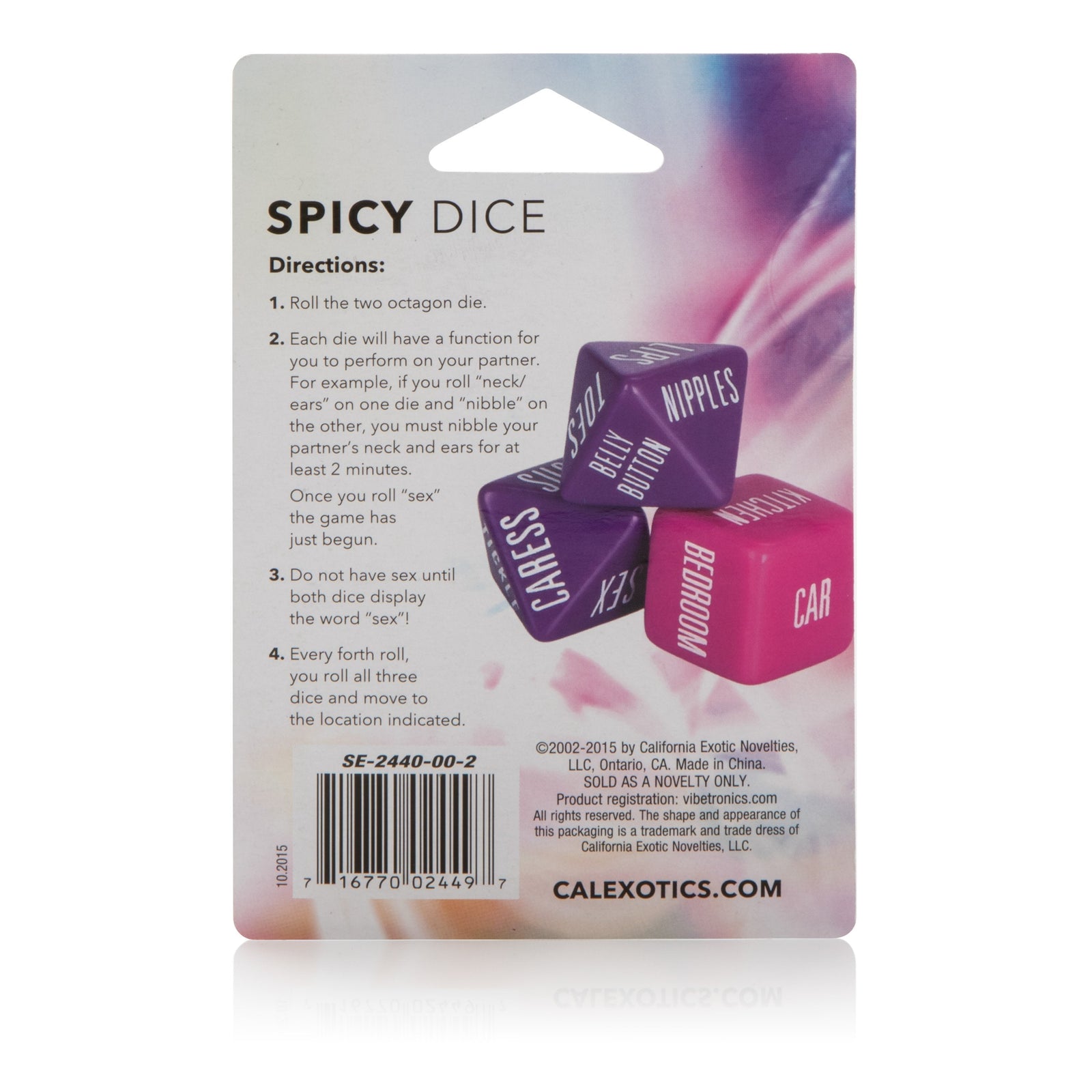California Exotics - Spicy Dice (Multi Colour) Games Singapore