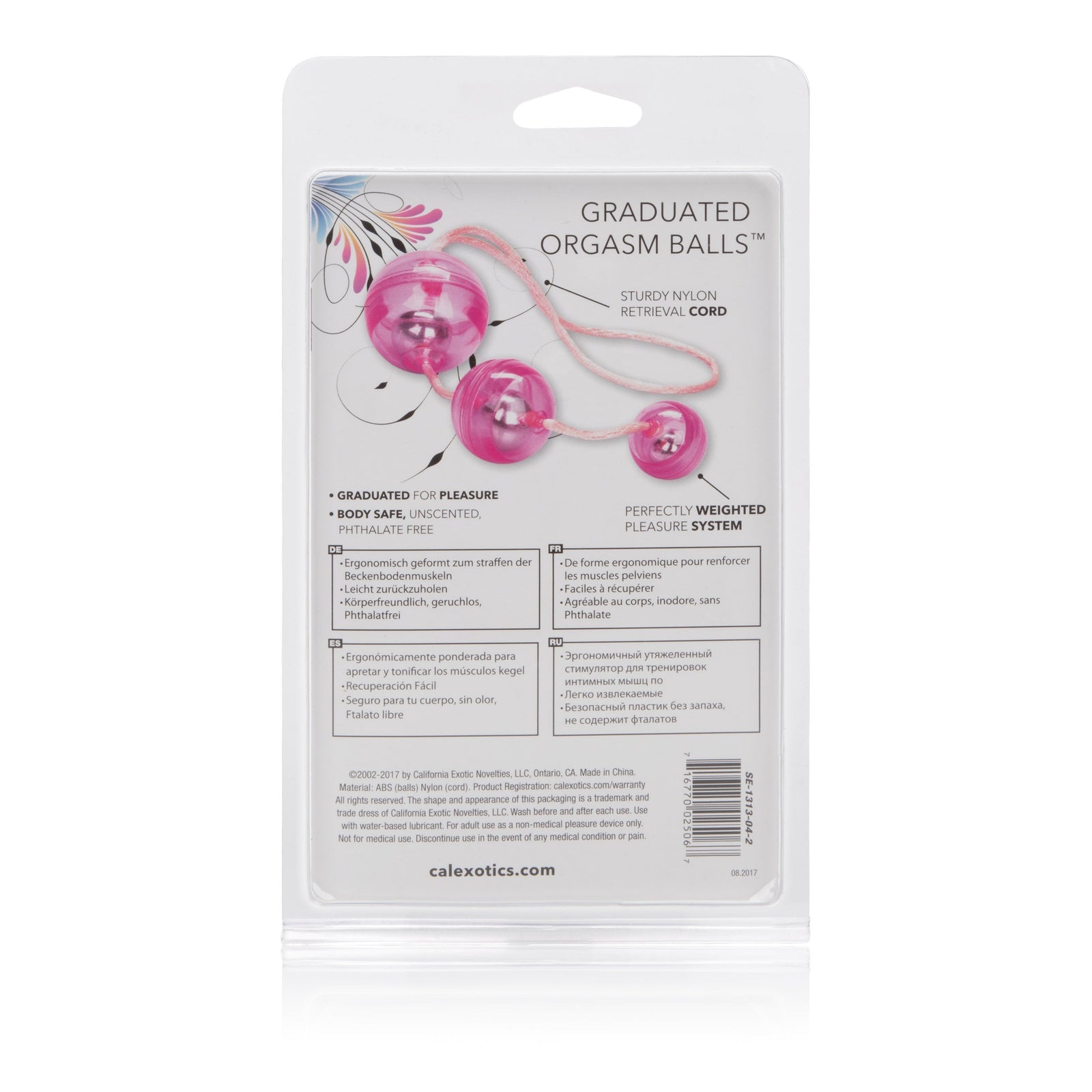 California Exotics - Graduated Orgasm Weighted Kegel Balls (Pink) Kegel Balls (Non Vibration) Singapore