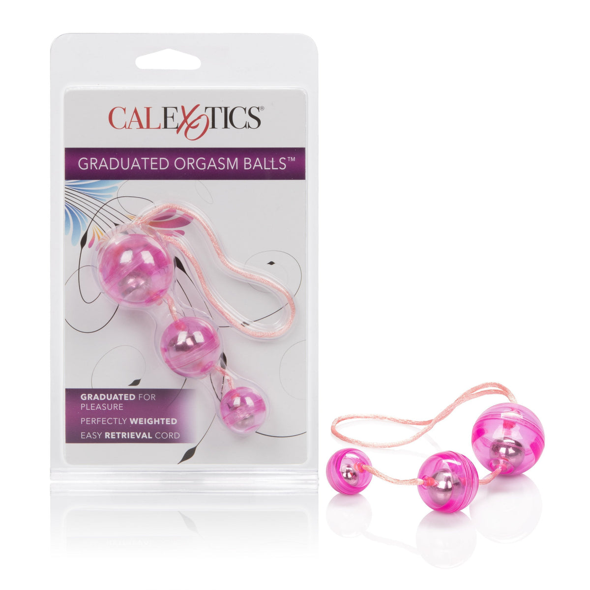 California Exotics - Graduated Orgasm Weighted Kegel Balls (Pink) Kegel Balls (Non Vibration) Durio Asia