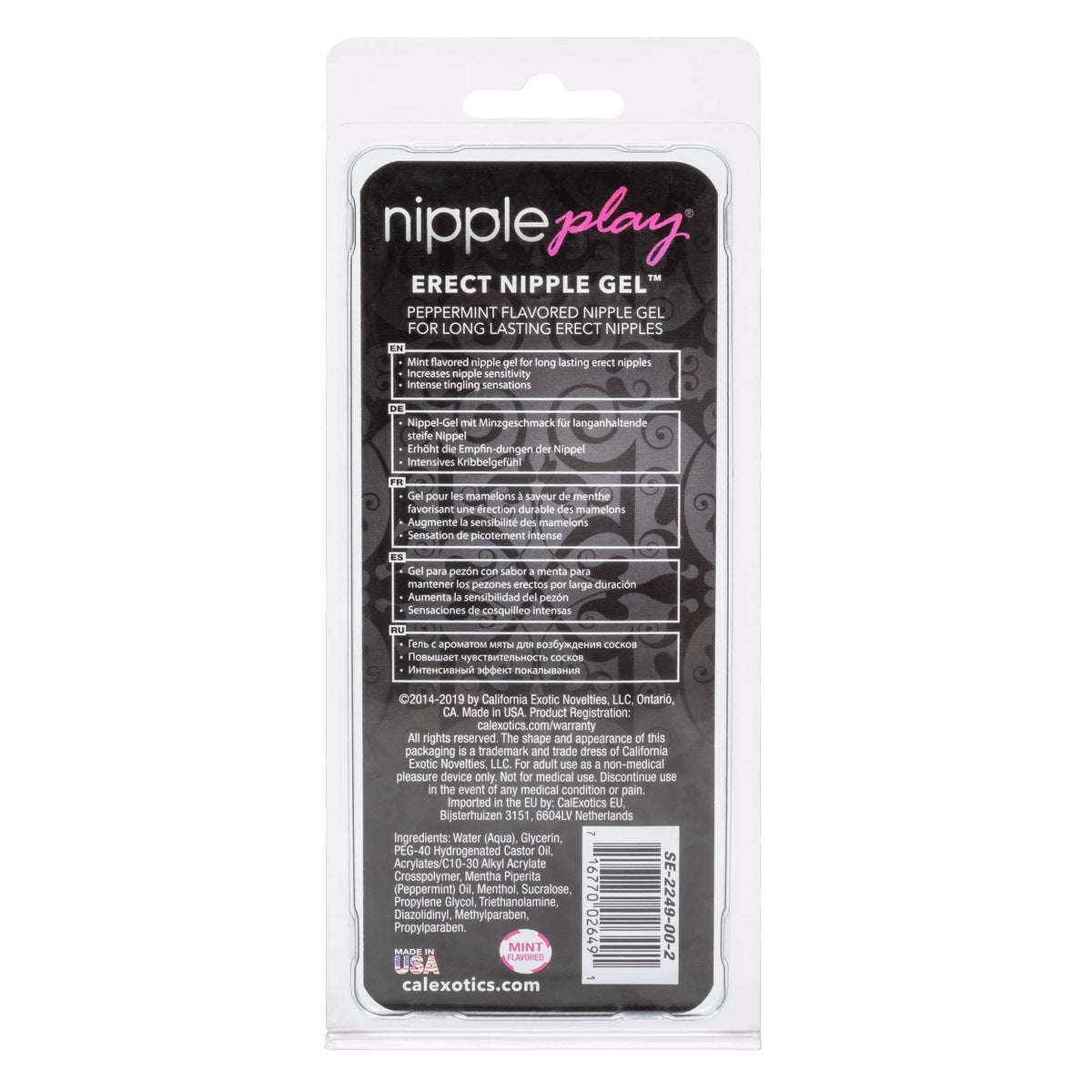California Exotics - Nipple Play Mint Flavored Erect Nipple Arousal Gel 15ml Arousal Gel 274258659 CherryAffairs