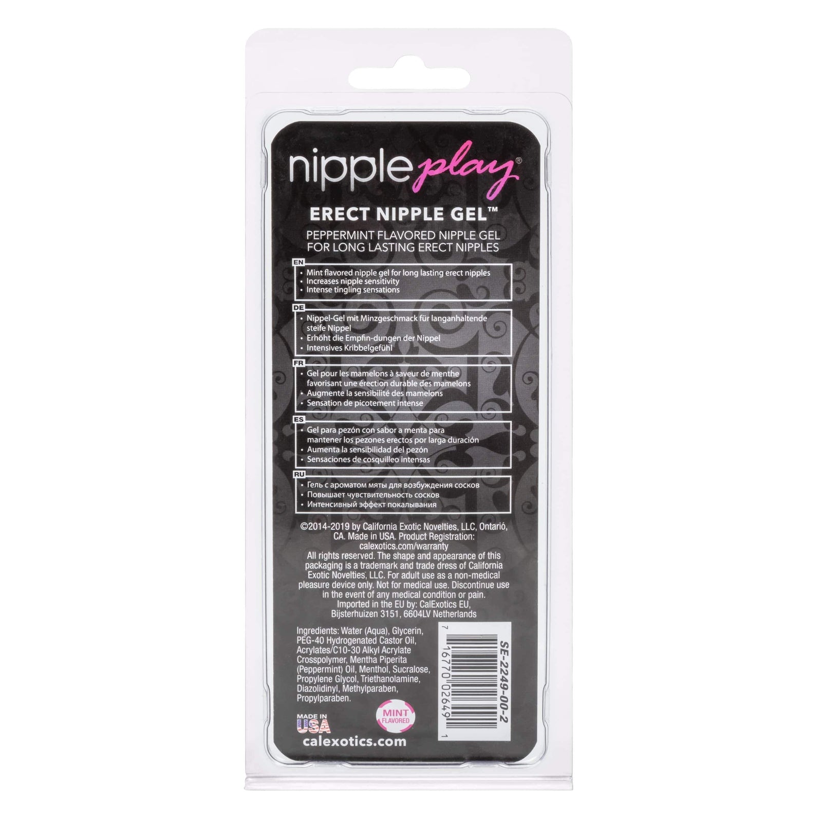California Exotics - Nipple Play Mint Flavored Erect Nipple Arousal Gel 15ml Arousal Gel 274258659 CherryAffairs