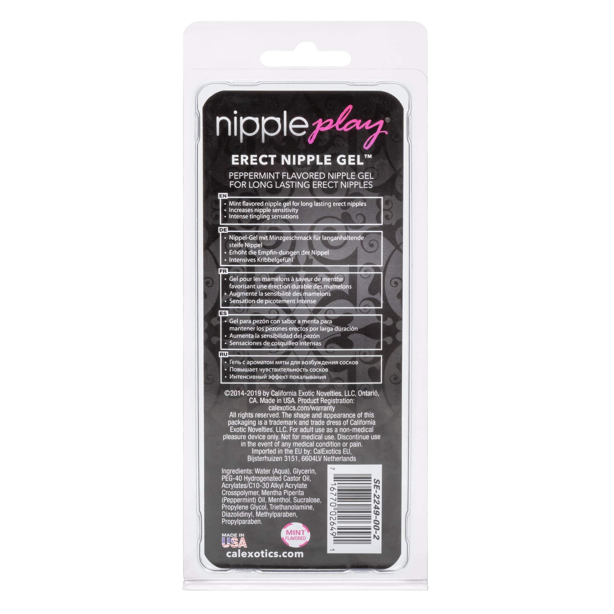 California Exotics - Nipple Play Mint Flavored Erect Nipple Arousal Gel 15ml Arousal Gel 274258659 CherryAffairs