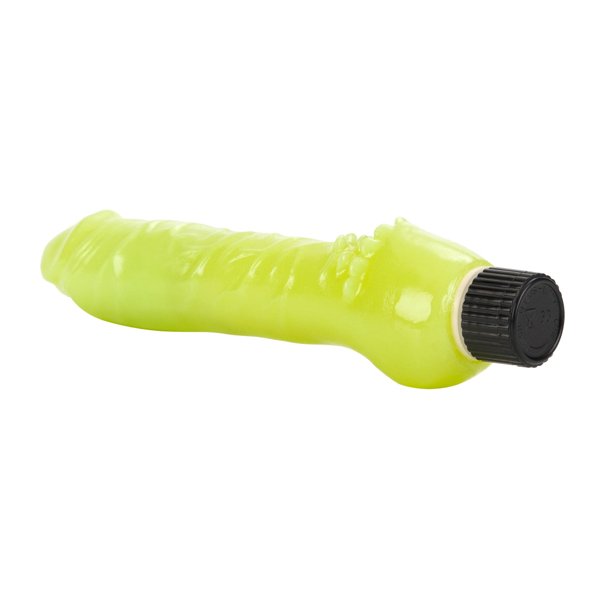 California Exotics - Glow In The Dark Jelly Vibe Realistic Dildo (Green) Realistic Dildo w/o suction cup (Vibration) Non Rechargeable 716770027818 CherryAffairs