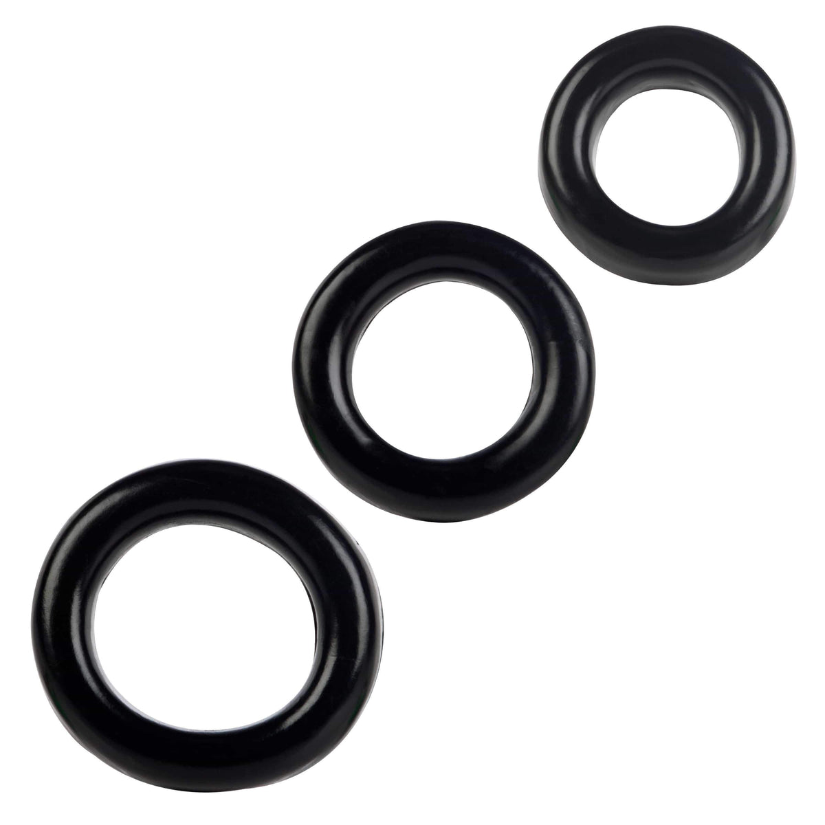 California Exotics - COLT 3 Cock Ring Set (Black) Cock Ring (Non Vibration) 716770032454 CherryAffairs