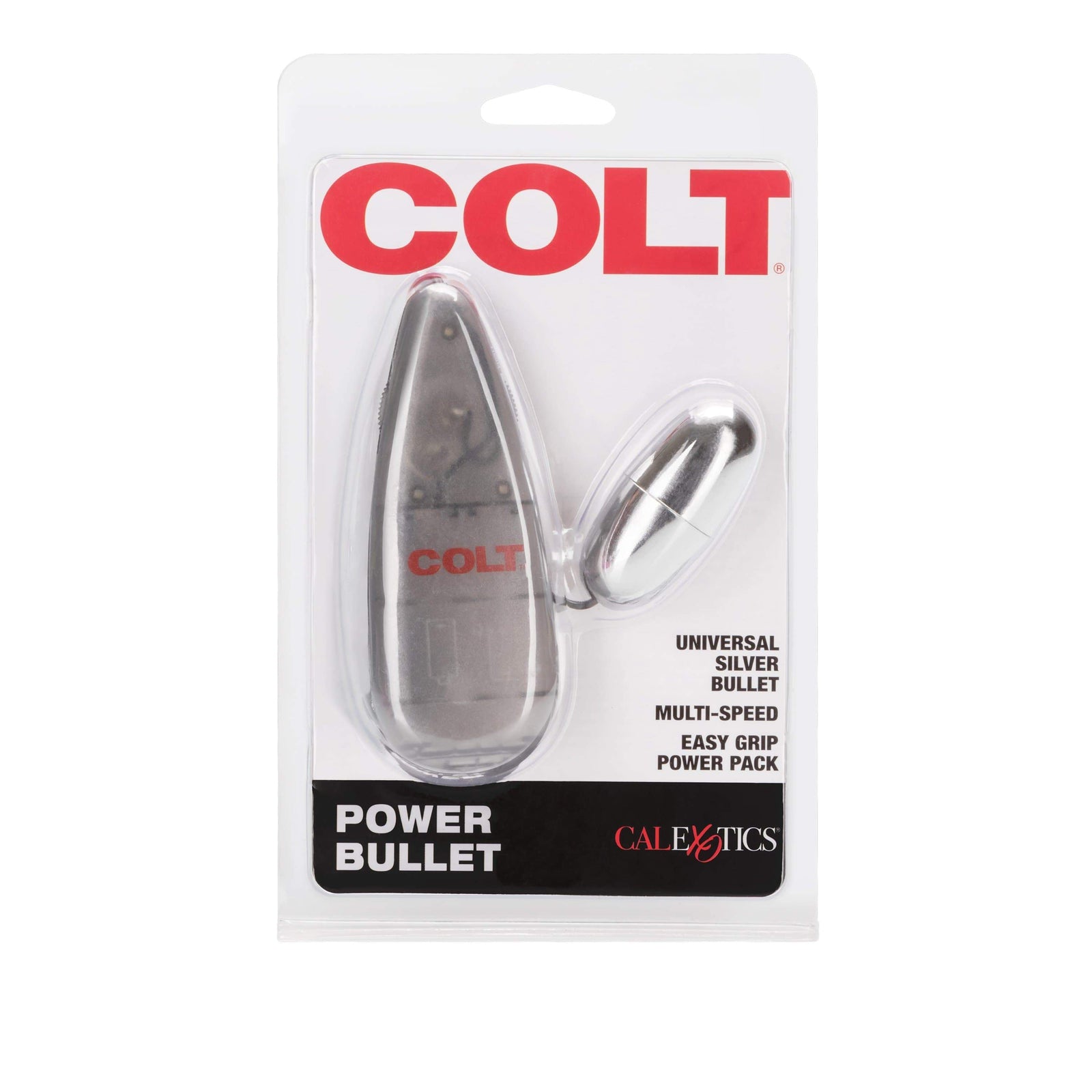 California Exotics - COLT Multi Speed Power Pak Bullet with Remote (Silver) Wired Remote Control Egg (Vibration) Non Rechargeable 716770032843 CherryAffairs